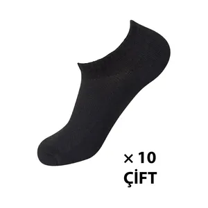 10-Pack Women's <b>Black</b> Breathable Mesh Invisible Sneakers Ankle <b>Socks</b> for Daily Use - Product Image 2