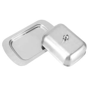 Food Grade Tableware Oval Stainless Steel Creative Butter Dish Best Latest Latest Made <b>by</b> king Internationale - Product Image 1