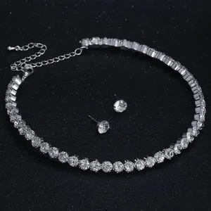 Collar de tenis de oro 9K 14K 18K con diamantes cultivados en laboratorio, gargantilla de diamantes CVD, joyería fina para mujer, elegante regalo de aniversario al por mayor - Product Image 2