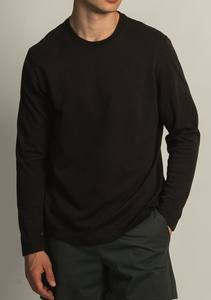 Wholesale 100% Cotton Men's Long Sleeve T-Shirt <b>Stand</b> Collar Casual Style Soft Breathable and Custom Made with Your Own Logo - Product Image 4