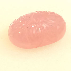 Natural melocotón Rosa morganita cabujón hecho a mano diseño Floral piedra preciosa Ovalada para la fabricación de joyas - Product Image 1