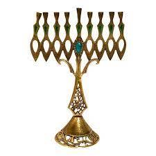 Traditional Style Brass Menorah Candle Holder Jewish Hanukkah <b>Lamp</b> Decorative Candle Stand Home Decor - Product Image 6