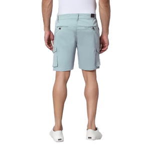 Vente en gros de shorts cargo décontractés de grande taille pour hommes délavés avec design personnalisé short cargo d'été élégant de couleur unie de BD - Product Image 2