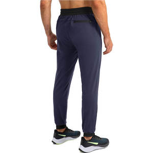 Hot Selling Fashionable Slim Fit Men's Straight Jogger <b>Trousers</b> 100% Cotton Eco-Friendly Breathable <b>Drawstring</b> Closure Casual - Product Image 4