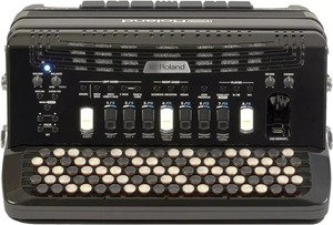Acordeón V-Accordion FR-8X Diatónico Electrónico de Madera - Instrumento Portátil de 88 Teclas, Color Negro, Origen Estadounidense, 19x18x11 - Product Image 2