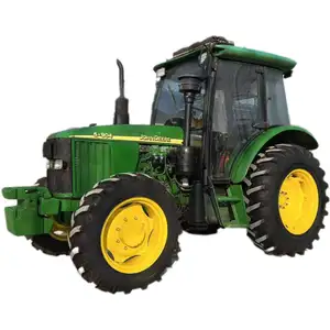 Fabrika kaynağı tarım için kullanılan traktör 90hp 4wd tekerlekli traktör tarım makinesi satılık