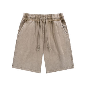 กางเกงขาสั้นผ้าฝ้าย100% แฟชั่นวินเทจซักได้สำหรับทุกเพศ2025ผ้าคุณภาพสูงกางเกงขาสั้นทรงหลวมแบบทนทาน - Product Image 2