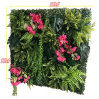 KEWEI 711 Mur végétal artificiel de haute qualité, décoration murale en herbe de bougainvillier, décoration de plafond, décoration de plantes fougères