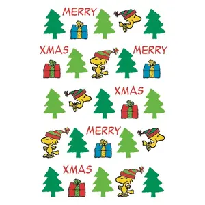 โปสการ์ดทำมือจากคอลเลกชัน Peanuts การ์ดพับได้สำหรับเทศกาลคริสต์มาส พิมพ์ลายโลโก้ตามสั่ง ของขวัญสำหรับ - Product Image 1