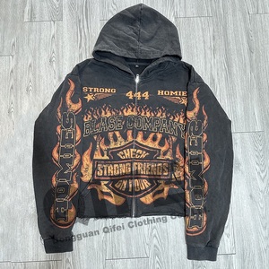 NOUVEAU GEO BROTHERS Pantalon de survêtement 100% Coton Grande Taille Uni Anti-odeur en Molleton Bouclette Lavé à l'acide avec Fermeture Éclair et Sérigraphie - Product Image 6