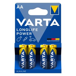 ถ่านอัลคาไลน์ วาร์ต้า ลองไลฟ์ พาวเวอร์ ขนาด AA 1.5V แพ็ค 4 ก้อน - Product Image 1