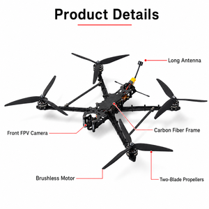 Dron FPV de 10 Pulgadas, Quadcopter con Marco de Fibra de Carbono, Motor sin Escobillas, Capacidad de Carga de 2.5 KG, OEM ODM - Product Image 4
