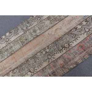 Alfombra vintage de 3.4x6.1 pies (105x185 cm), alfombra turca marrón con lunares - Product Image 4