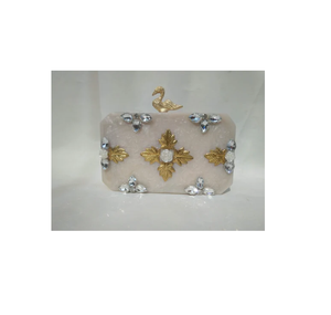 Stylish Resin <b>Bag</b> Women <b>Bag</b> Bridal Handbags Hot Sale Wedding Handbag Fashionable New Arrival Resin Purse <b>Clutch</b> Handcrafted - Product Image 3