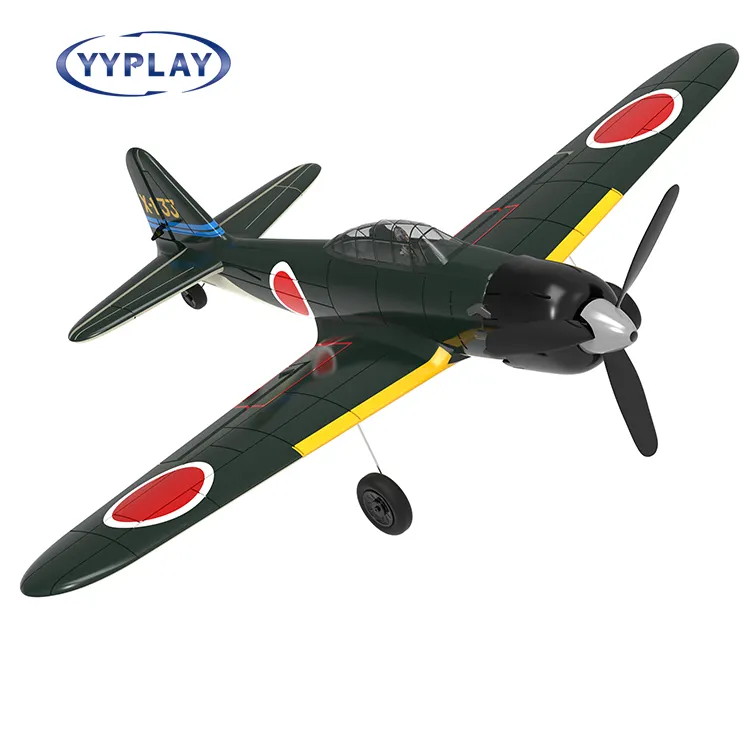 Volantex Zero Warbird 2.4G 4CH Rádio RC Avião RTF Elétrico ao Ar Livre Espuma Fighter Controle Remoto RC Avião Modelo de Aeronave