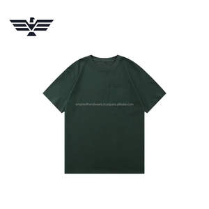 Camiseta de Manga Corta para Hombre, Color Sólido Personalizado |   Camiseta de Cuello Redondo de Algodón Premium |   Camiseta Personalizada con Bolsillo Delantero, Antiencogimiento, 200g - Product Image 6