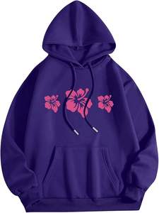 เสื้อฮู้ดลายกราฟิกขายส่งสำหรับผู้ชายและผู้หญิง เสื้อสเวตเชิ้ตแขนยาวแบบสวมหัวสำหรับฤดูใบไม้ร่วง น่ารัก ทรงโอเวอร์ไซส์ มีฮู้ด - Product Image 3