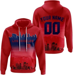 Sweat à capuche de baseball personnalisé sweat-shirt sublimé nom personnalisé conception solide XS-XL taille tricoté pour hommes femmes jeunes pour l'automne - Product Image 1