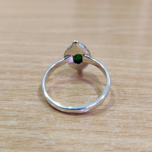 Meilleure vente bague en argent Onyx vert VVS clarté cadeau d'anniversaire de fiançailles pour elle vente en gros directe de l'usine pour les mariages - Product Image 4