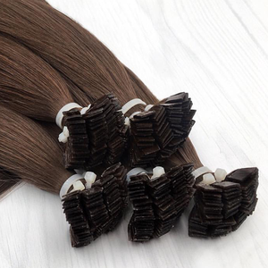 Extensiones de cabello humano vietnamita de punta plana de lujo para mujeres uso profesional en salón textura suave y sedosa suministro de mercado de exportación - Product Image 2