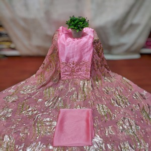 ชุดแต่งงานเด็กผู้หญิงผ้าชีฟองลายแจ็คการ์ดสุดหรูหราประณีตวิบวับสไตล์โซมาเลียแบบดั้งเดิมเหนือกาลเวลา - Product Image 1