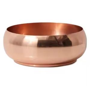 Tazón para Servir Alimentos de Cobre Pulido de la Mejor Calidad - Product Image 1