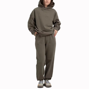 Venta al por mayor Unisex personalizado pantalones de chándal y sudaderas con capucha Jogger conjunto chándal bordado invierno chándales OEM personalizado chándal de los hombres - Product Image 5