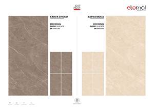 Carreaux de sol sans fin brillants en porcelaine 600x1200 | Carreaux muraux polis de qualité supérieure 24x48 Designs de collection d'exportation durables grand format - Product Image 2