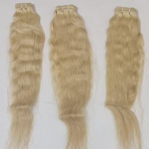 ผมต่อแบบเรมียาว28นิ้วผมต่อจากอินเดียนผมลอนธรรมชาติทำด้วยมือผมปลอมตามหลักจริยธรรม - Product Image 1