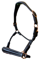 Cabestro de caballo de cuero personalizado con estilo de sillín inglés, accesorios de asistencia, equipo de caballo, cabestros de caballo de cuerda de nailon duradero