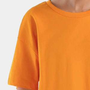 Camisetas de manga corta para mujer, Camiseta de punto personalizada de algodón 100% de verano a la moda, camiseta en blanco de gran tamaño al por mayor - Product Image 4