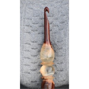 Aiguilles à tricoter en bois de palissandre de luxe faites à la main, grandes, pour fil épais, tricot à la main professionnel et couture, écologiques, DIY - Product Image 2