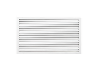 Grille de transfert CVC moderne en aluminium anodisé, construction durable, polyvalente, certifiée ISO, pour mur et porte, série ICEMAC IC-TG