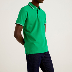 Hombres fabricados profesionalmente para camisa Polo Nueva llegada con bajo MOQ Patrón sólido Servicios OEM para cuello de polo - Product Image 5