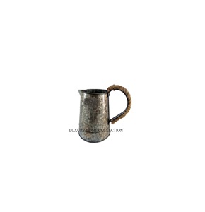 Decorative Galvanized Retro-style Metal Water Can with an Ornate Design for a Stylish and Functional <b>Garden</b> Accessory - Product Image 1