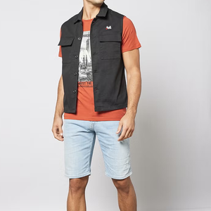 Élégant LOGO personnalisé extérieur gilet veste respirant sans manches utilitaire multi-poches séchage rapide Cargo travail hommes gilet pour garçon - Product Image 3