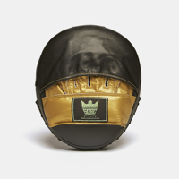 Pads de frappe et gants de Muay Thai en cuir PU doré de haute qualité pour l'entraînement de boxe