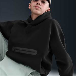 Vêtements de sport Denish, sweat-shirt surdimensionné lourd de 350 g, 100 % coton, polaire doux, pull unisexe décontracté, automne, broderie OEM - Product Image 4