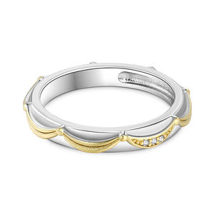 Bague de mariage pour femme Jeulia en argent sterling avec design jupe épanouie - Product Image 2