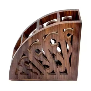 Handcrafted Unique Design Wooden Knife Holder Kitchen Countertop Restaurant Hotel - Product Image 1