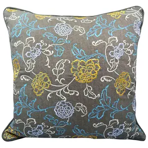 Capa de almofada de algodão para pato, preço de fábrica, almofada bordada bonita/capa de travesseiro com desenho personalizado