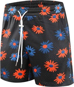 Wholesale Custom Men's 5 Inch Inseam Summer Mesh <b>Shorts</b> Breathable <b>Sweatpants</b> Pockets Casual Sublimation Technique Plain Dyed - Product Image 3