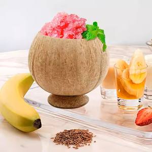 Cuencos de cáscara de coco bohemios sostenibles hechos a mano para uso en fiestas Hecho en Vietnam Color natural Listo para exportar - Product Image 5