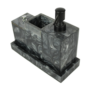 Juego de accesorios de baño de resina epoxi de la mejor calidad, dispensador de Hotel, juego de accesorios de baño de resina - Product Image 6