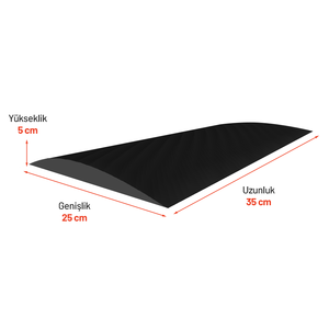ยางชะลอความเร็วสีเหลืองรีไซเคิลเพื่อความปลอดภัยบนท้องถนน-25 x 35 x 5 ซม. - Product Image 6