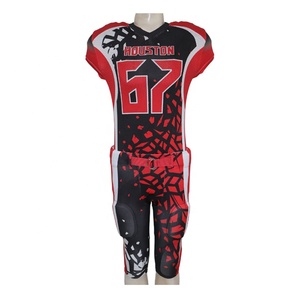 Uniforme de Fútbol Americano Personalizado Sublimado, Hecho 100% de Poliéster, Manga Corta, Impresión de Alta Calidad, Precio Razonable - Product Image 5