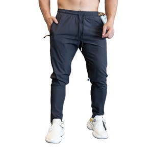 New Run Stacked Joggers Mens Gym Pants With Phone Pockets Running Sports Jogging Gym Trousers Workout Nylon Pants2026 - Product Image 1