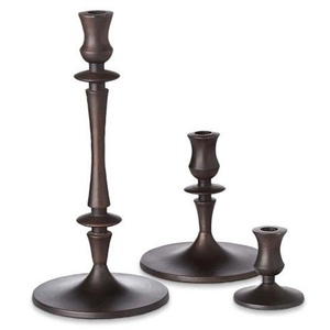 Customized Vintage Black Finishing Metal Candlestick Holder for Wedding or Easter Home Decor Matt Candle Stand <b>Pillar</b> Set of 3 - Product Image 1