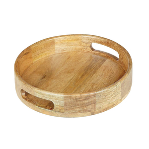 Bandeja de madera Bandeja para servir té Anidación de madera con mango Rústico Piezas de estilo de madera personalizadas Característica de color del hotel - Product Image 2