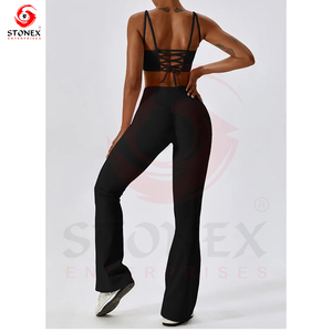 Wholesale Custom Logo Gym Fitness <b>Sets</b> Woman <b>Yoga</b> Leggings Sportswear <b>Yoga</b> Two Piece Workout <b>Set</b> for Women - Product Image 5